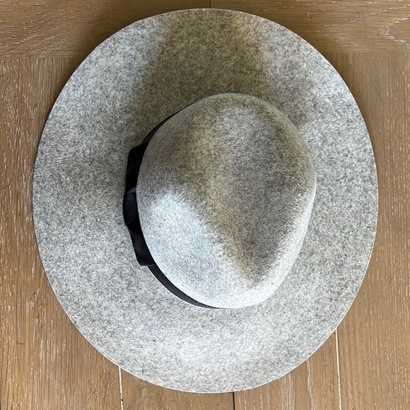 Ace of something Australia wide brim black 100% Australian wool fedora hat M - Picture 6 of 9